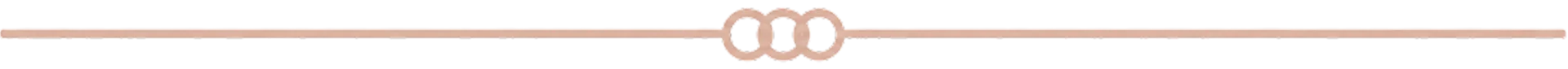 Decorative divider with three interlocking rings